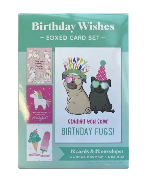 12 Count Boxed Cards - Birthday For Girl