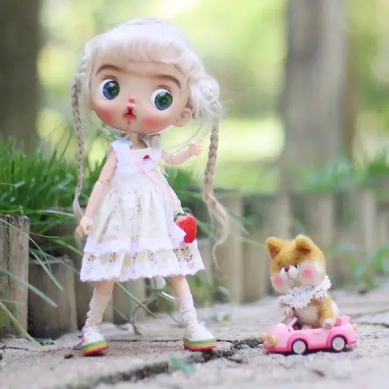 1/6 Scale Cute Expression Q Baby BJD Doll - Anime-Inspired Blythe & Polly Pocket Style | Perfect Gift for Girls