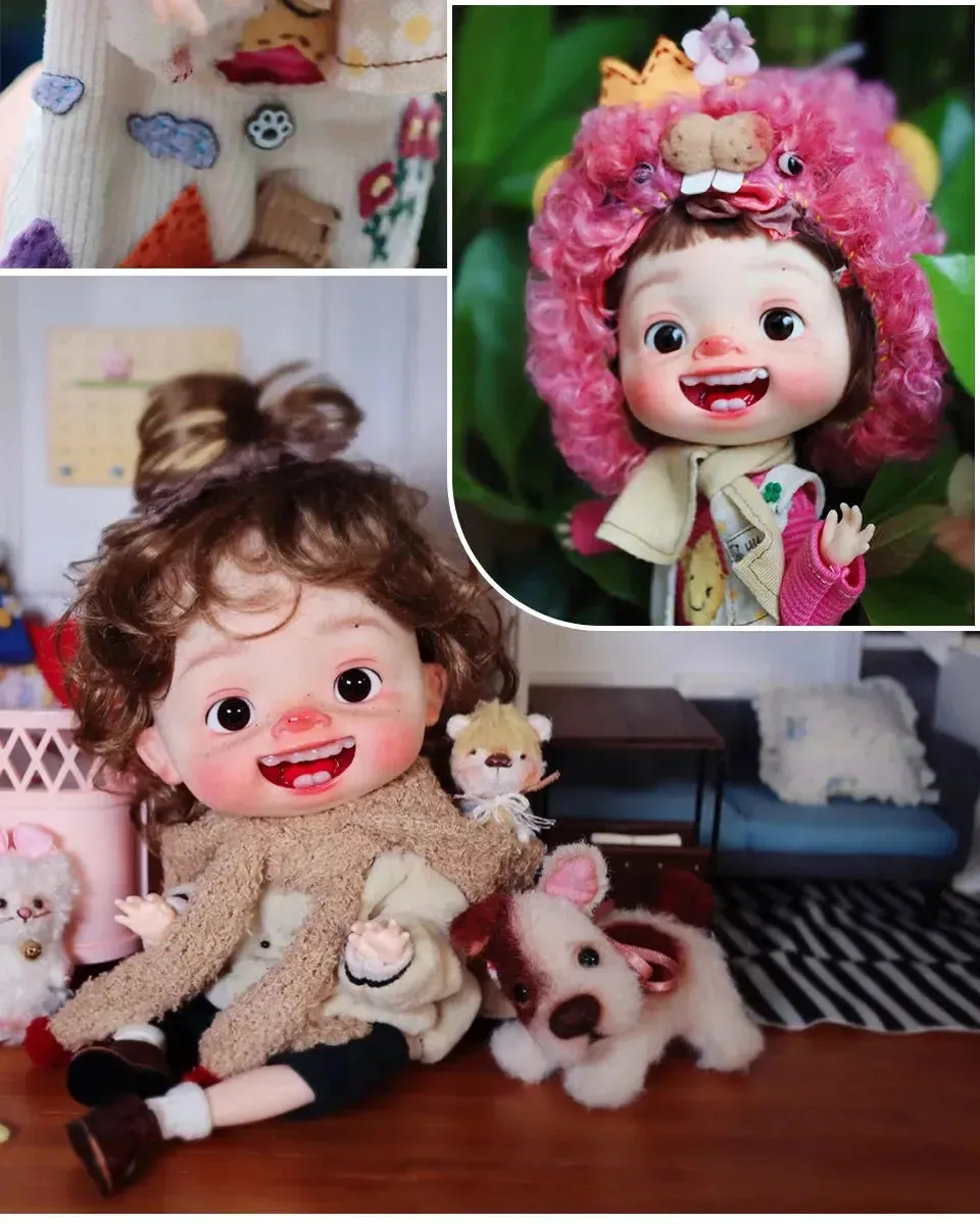 1/6 Scale Cute Expression Q Baby BJD Doll - Anime-Inspired Blythe & Polly Pocket Style | Perfect Gift for Girls