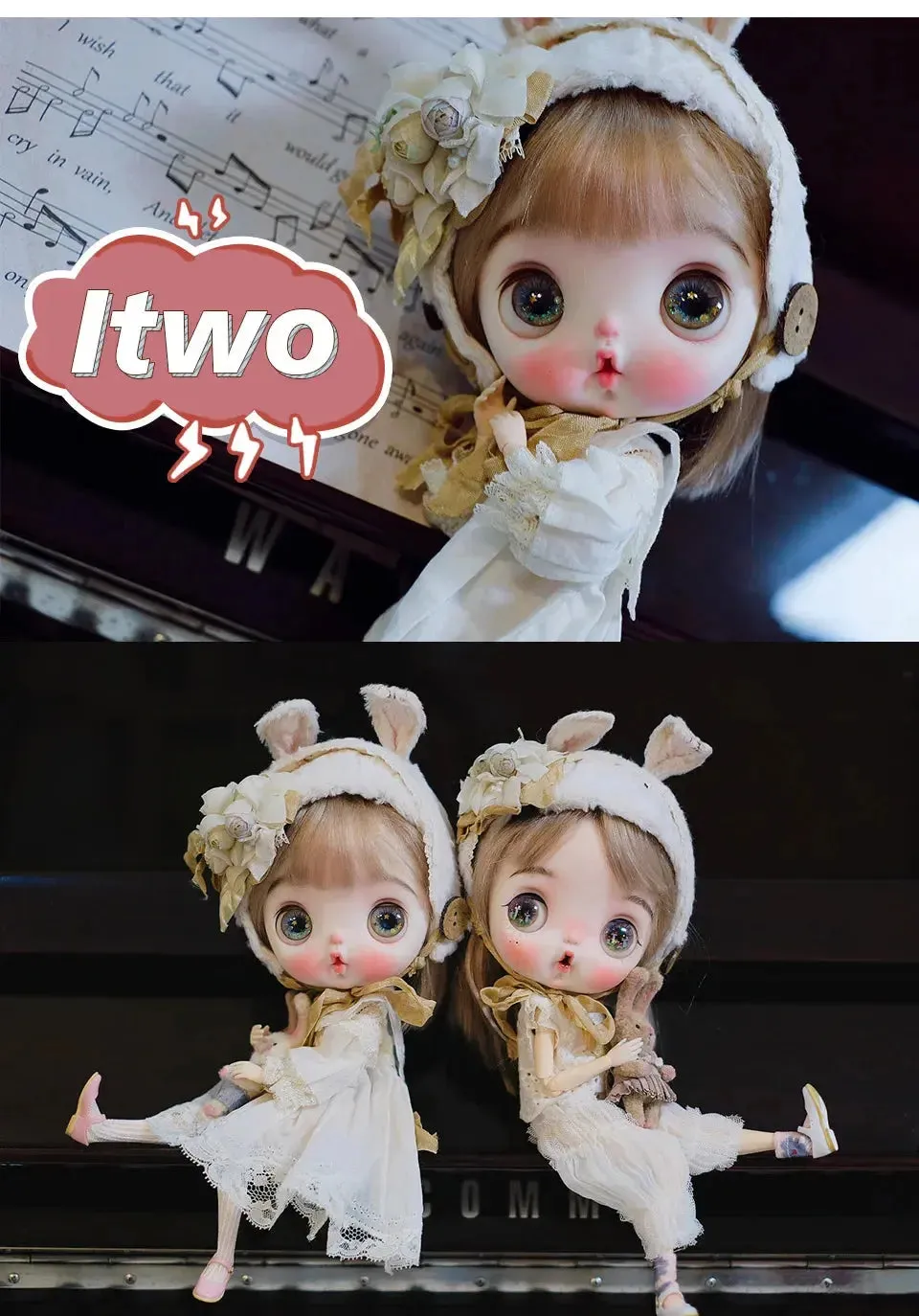 1/6 Scale Cute Expression Q Baby BJD Doll - Anime-Inspired Blythe & Polly Pocket Style | Perfect Gift for Girls