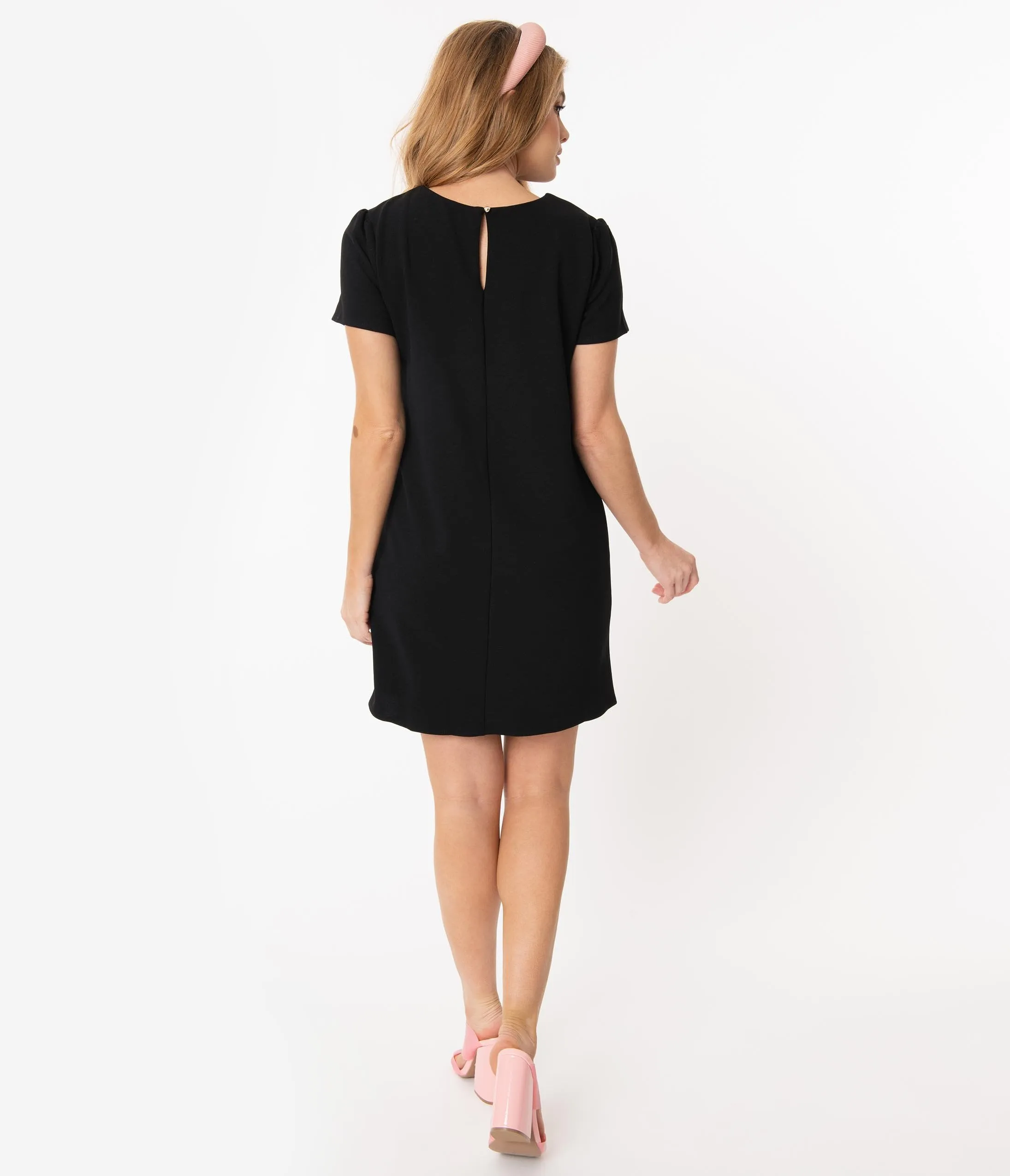 1960s Style Black Shift Dress