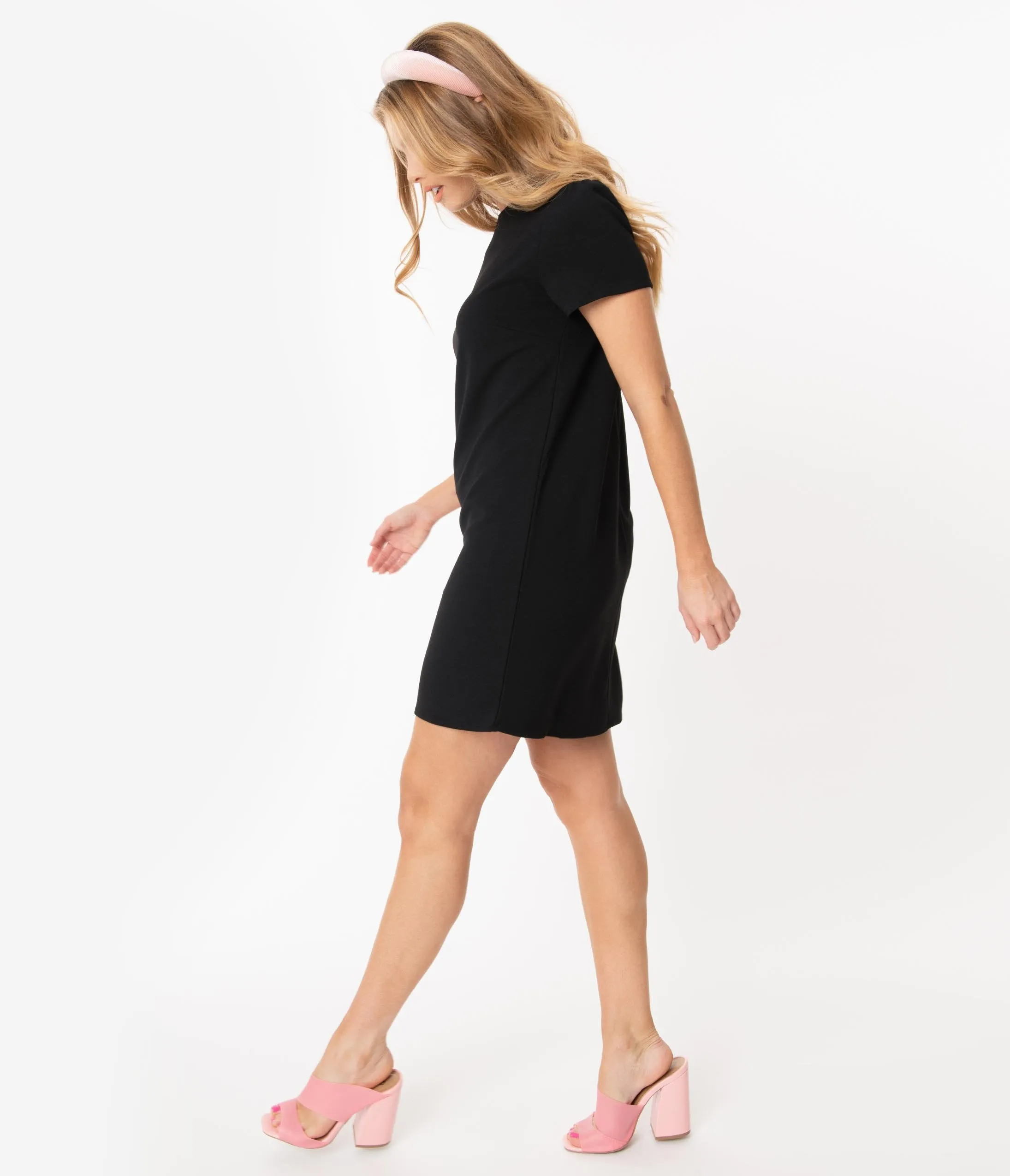 1960s Style Black Shift Dress
