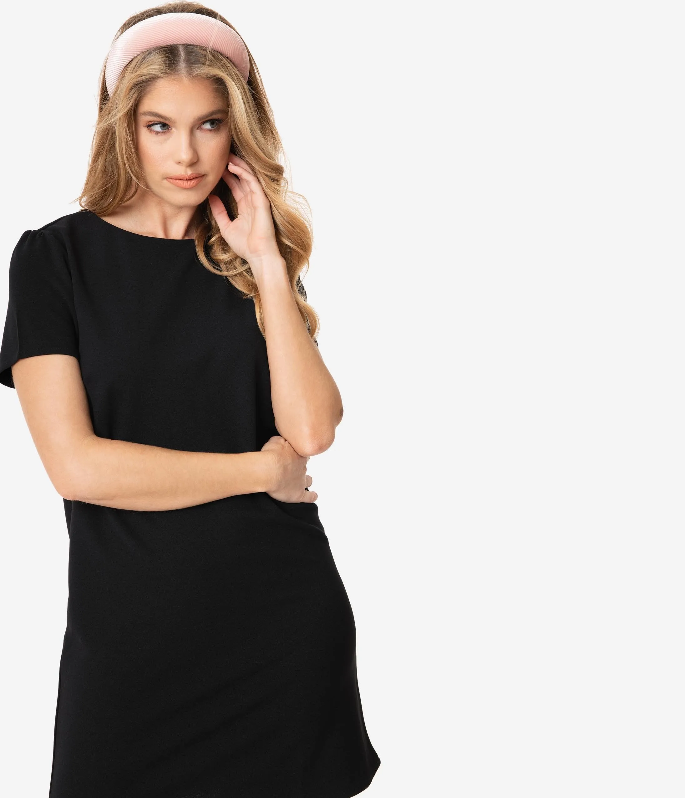1960s Style Black Shift Dress