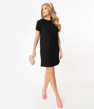 1960s Style Black Shift Dress