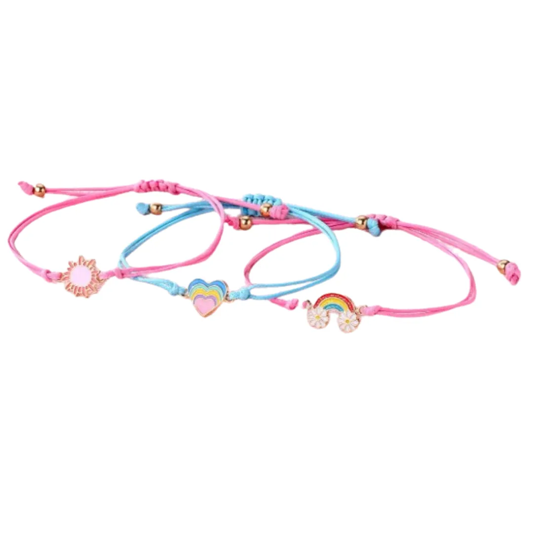 3Pc Adjustable Stretch Cord Bracelet Set (Multiple Options)