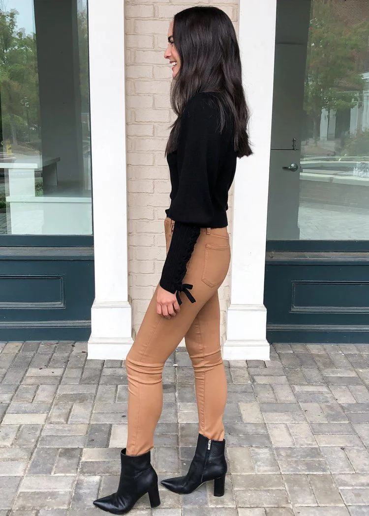 525 America Tie Sleeve Pullover-Black ***FINAL SALE***