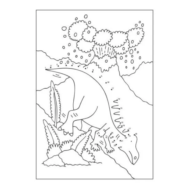 A4 Dinosaur Pirates Dot-to-Dot Colouring Book - Assorted Fun Colouring High Quality Young Adventurers