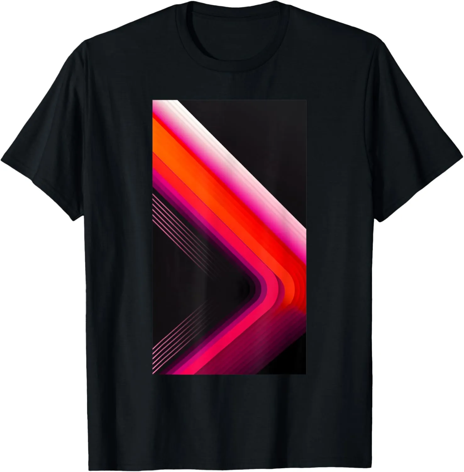 Abstract Geometric Pattern Gradient Art Colors T-Shirt
