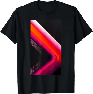 Abstract Geometric Pattern Gradient Art Colors T-Shirt