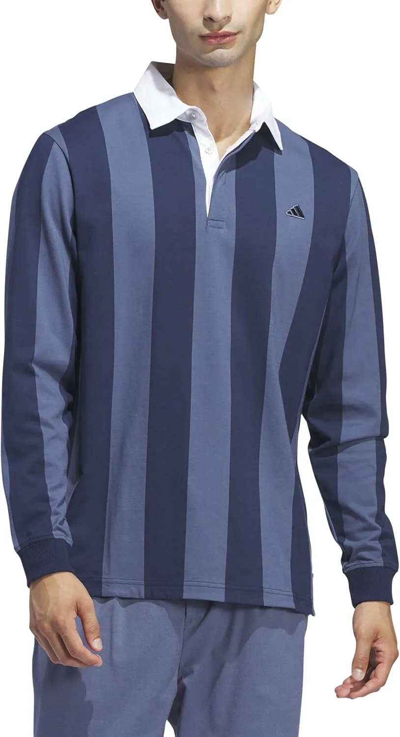 adidas Men's Go-to Long Sleeve Rugby Polo Shirt
