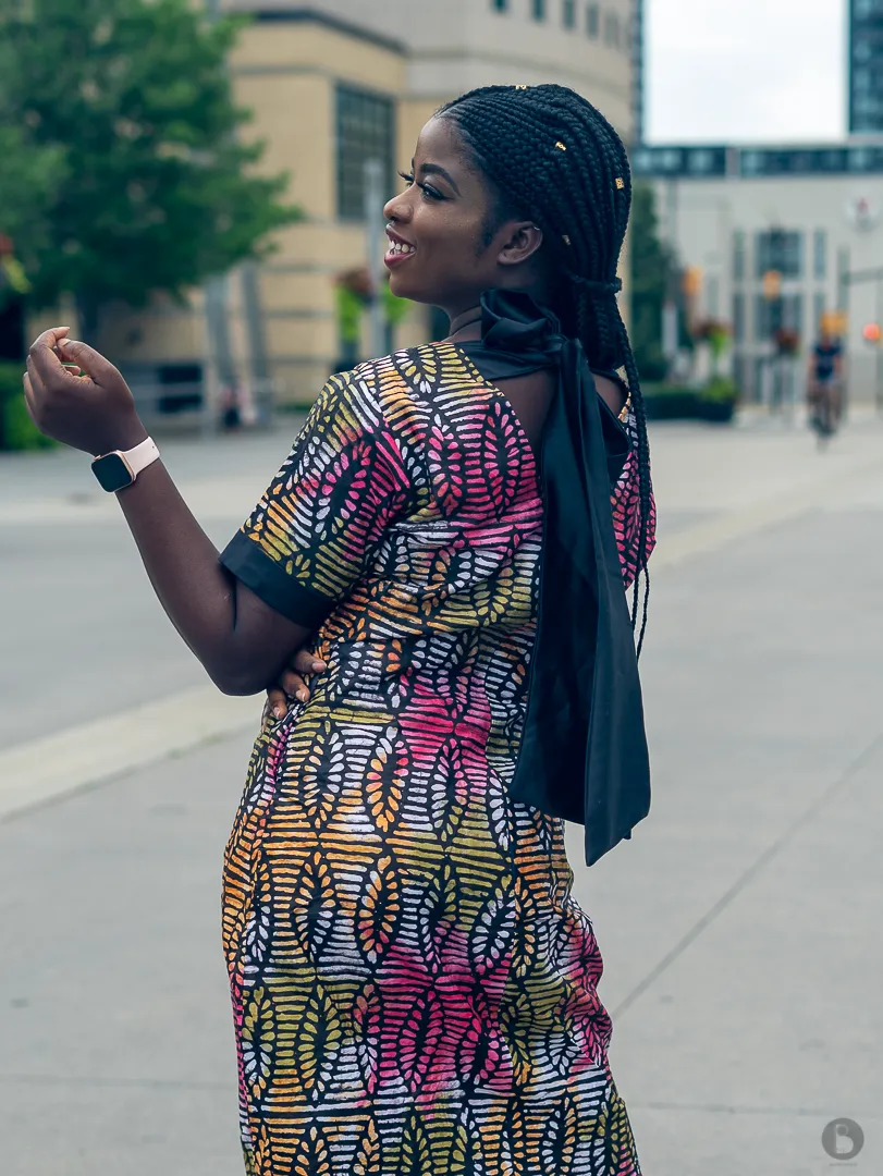 Adire (tie & dye) Opeyemi dress