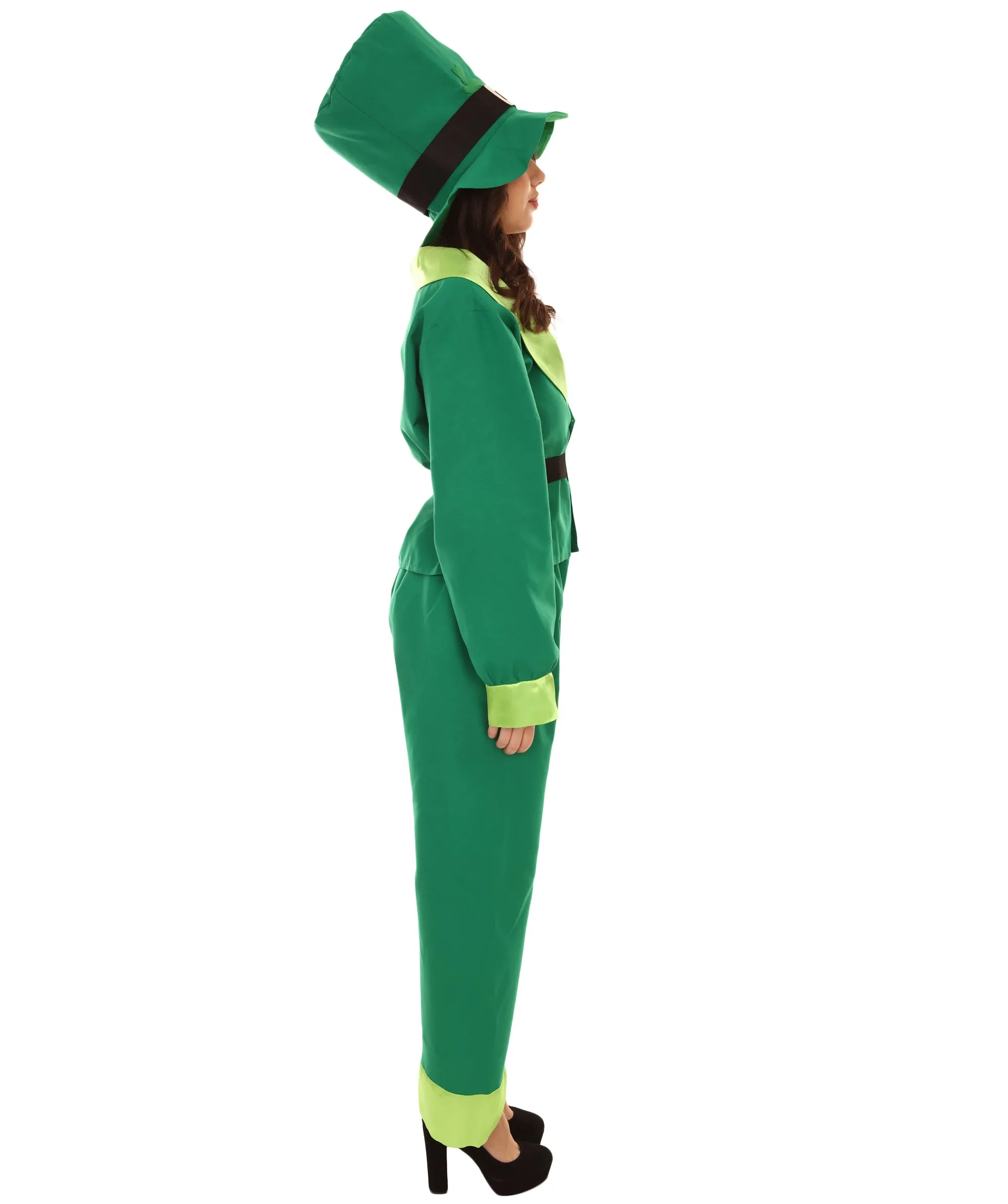 Adult Women's Leprechaun St. Patricks Day Costume | Green Cosplay Costume