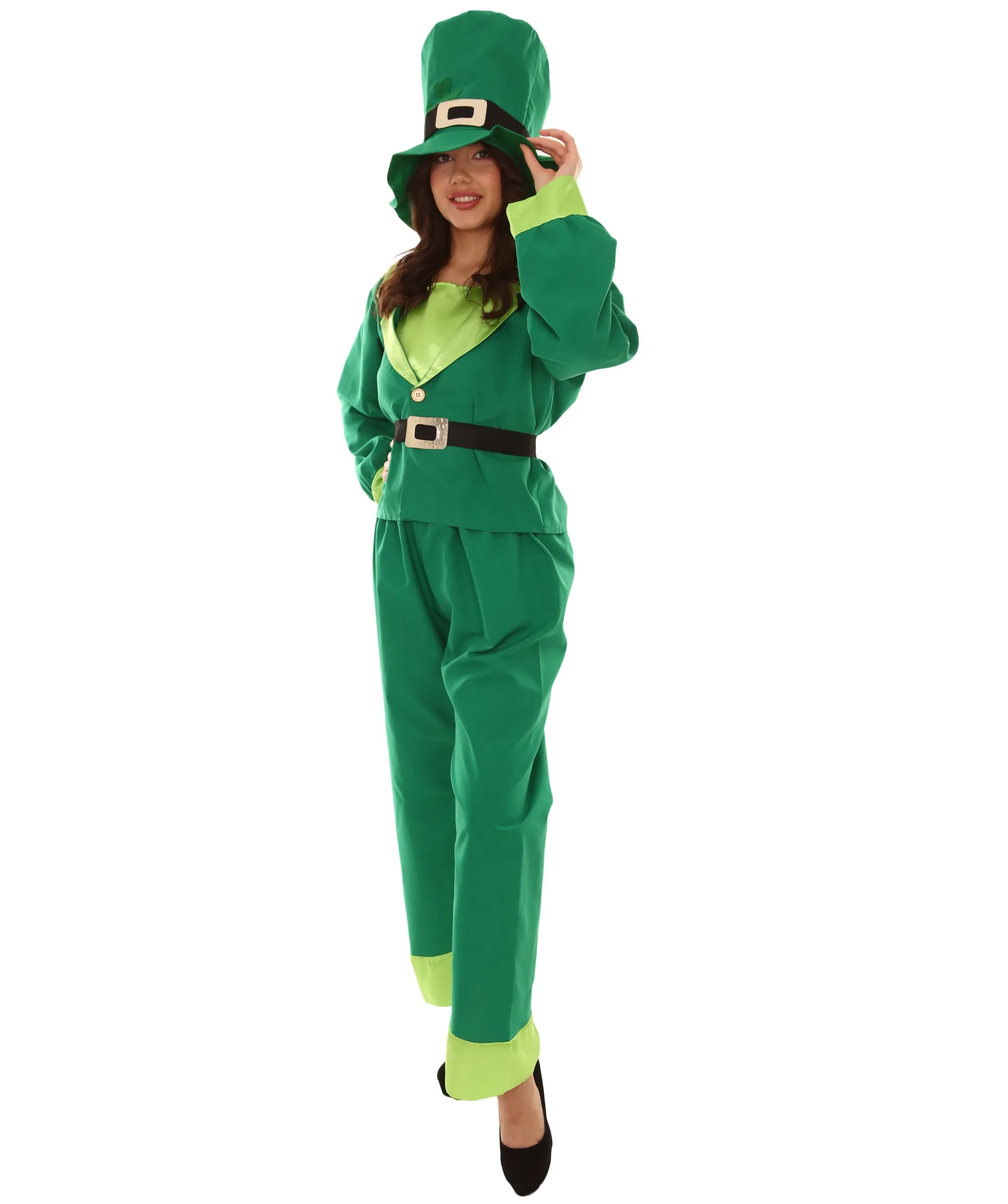 Adult Women's Leprechaun St. Patricks Day Costume | Green Cosplay Costume