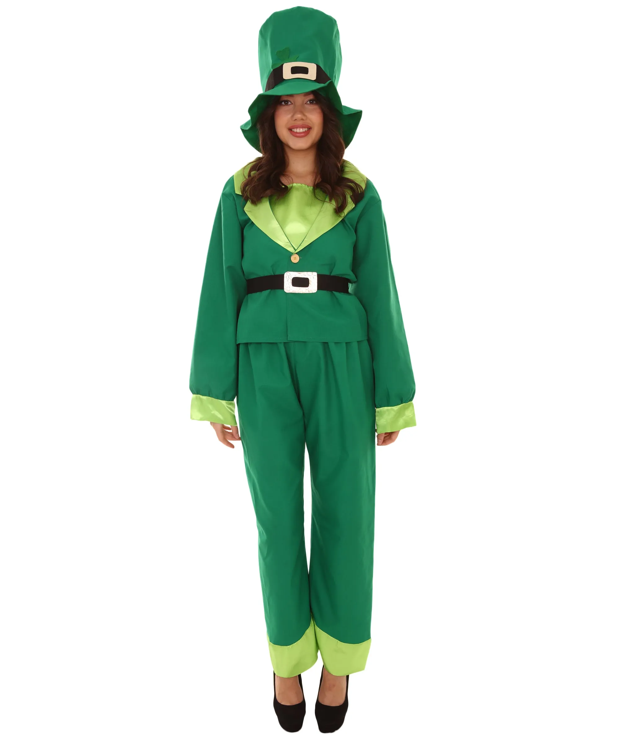 Adult Women's Leprechaun St. Patricks Day Costume | Green Cosplay Costume