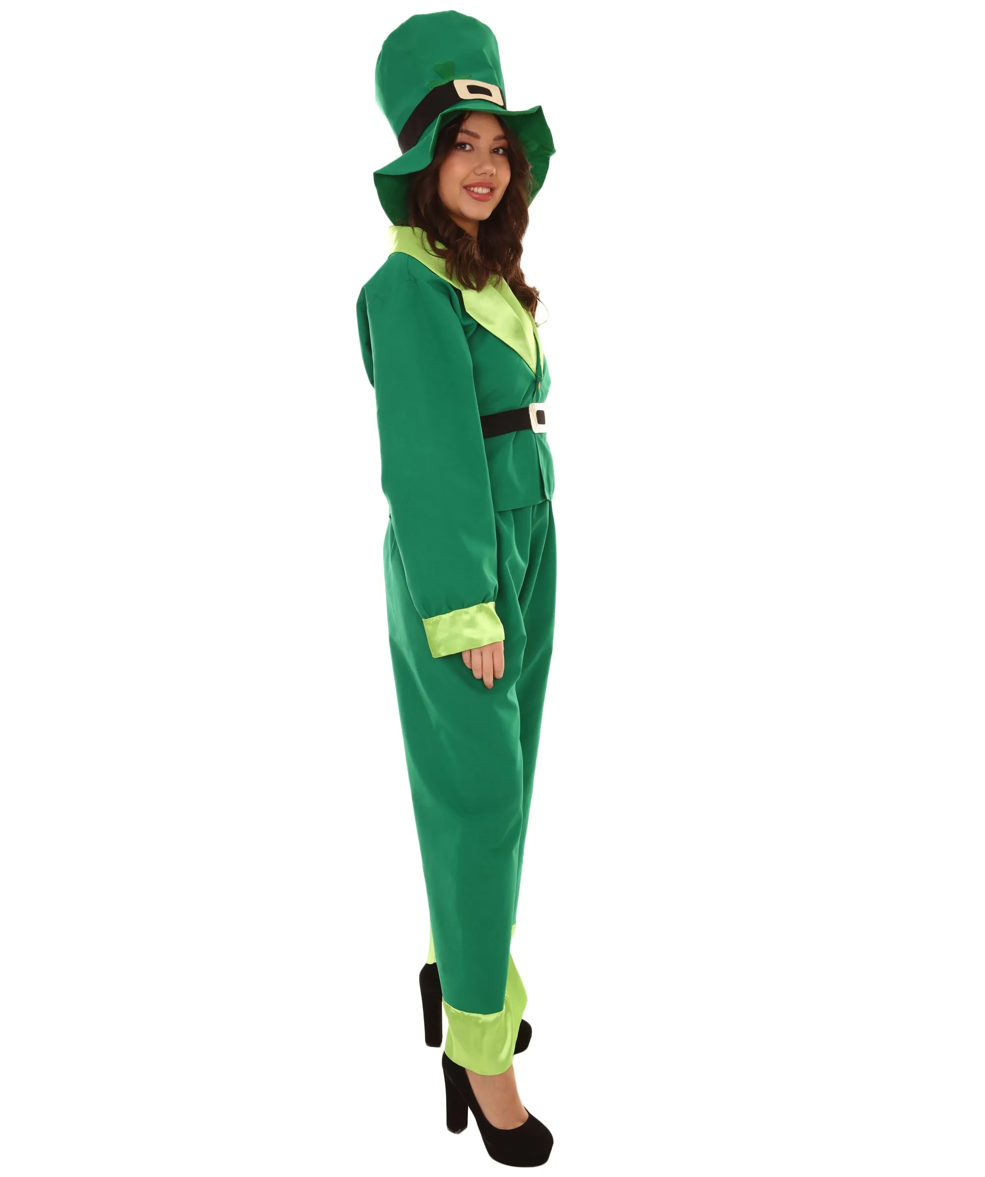 Adult Women's Leprechaun St. Patricks Day Costume | Green Cosplay Costume