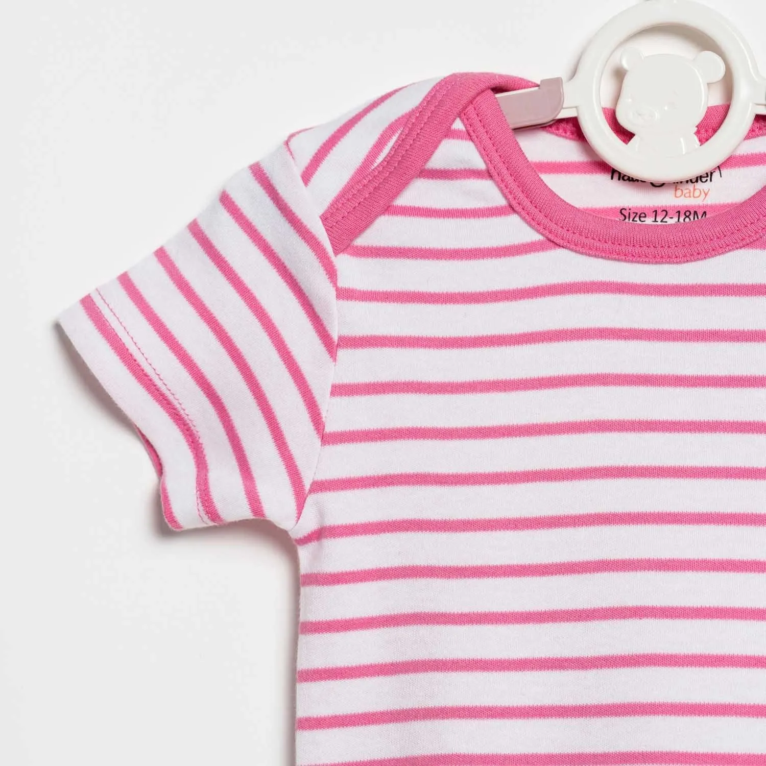 Baby Girl Iris Pink Short Sleeve Onesies pack of 3 Collection