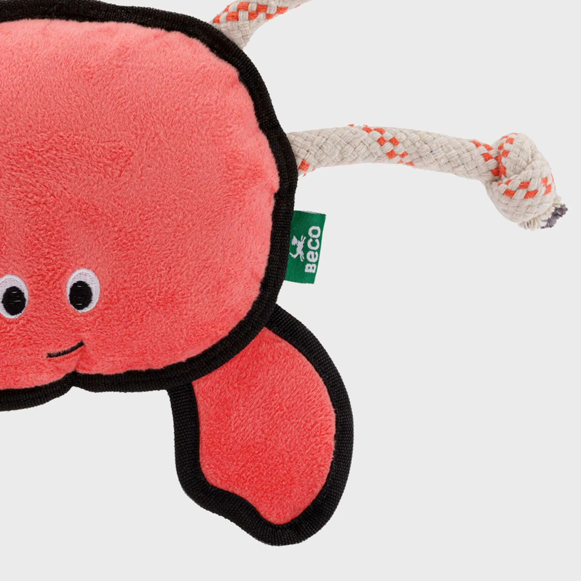 Beco Rough & Tough Recycled Dog Toy, Crab