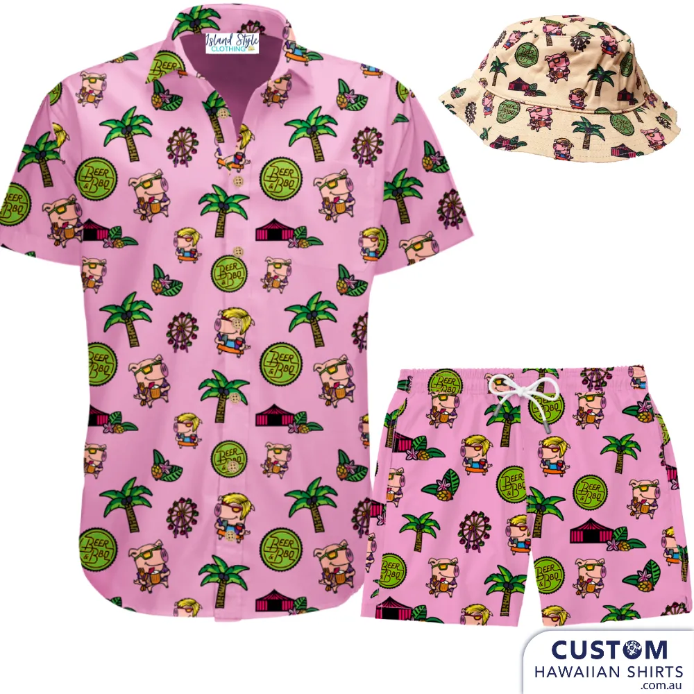 Beer & BBQ Festival - Custom Shirts, Shorts & Bucket Hats
