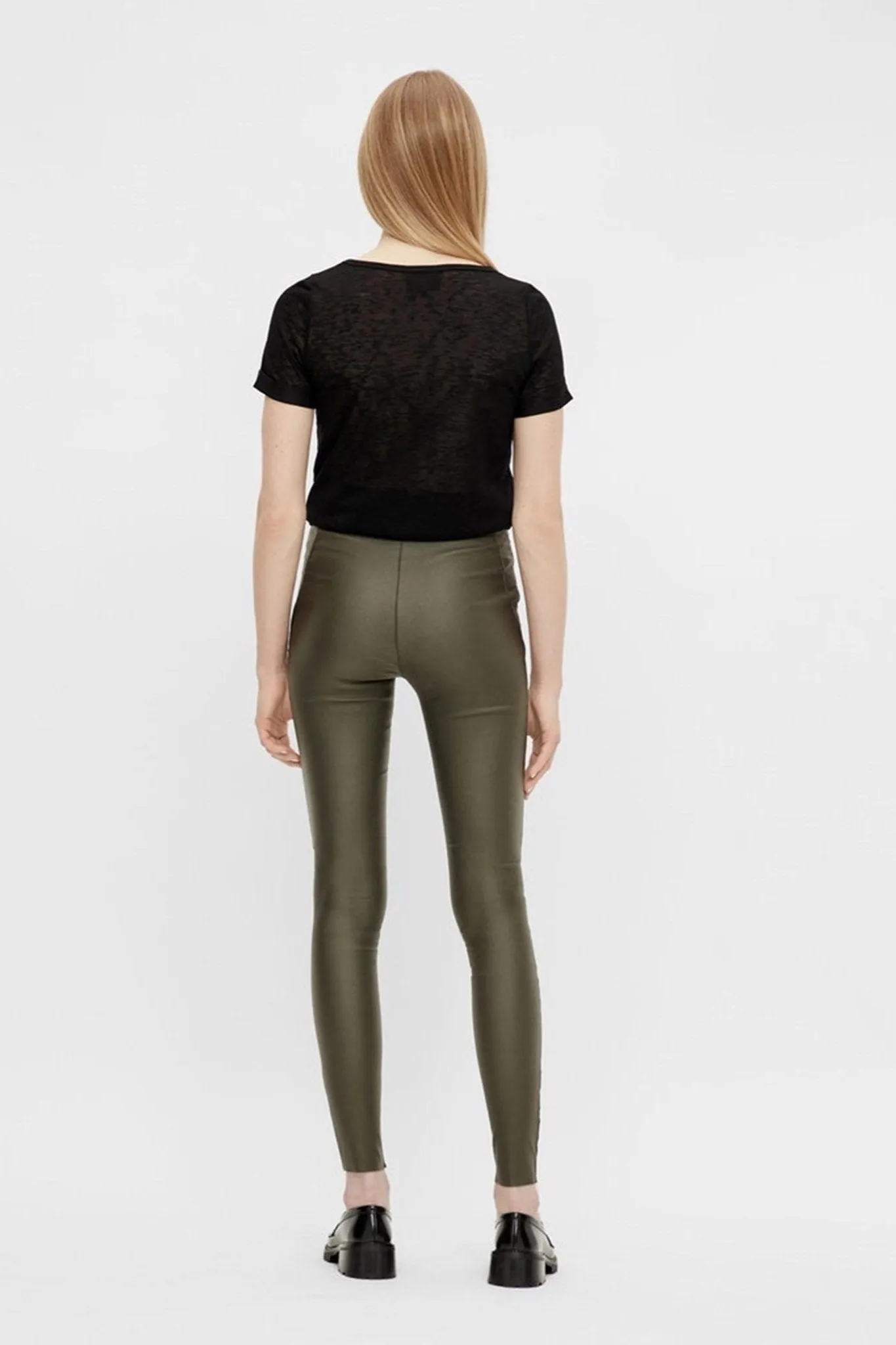 Belle Coated Leggings - Forest Night
