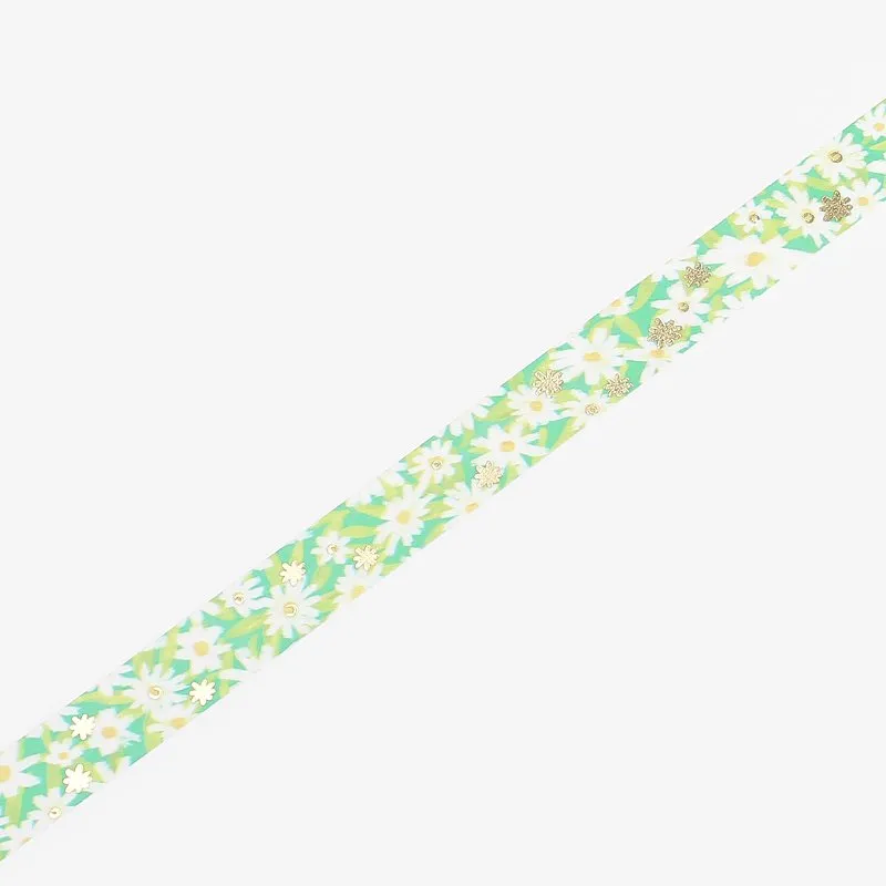 BGM Flower Field / Green Washi Tape
