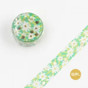 BGM Flower Field / Green Washi Tape