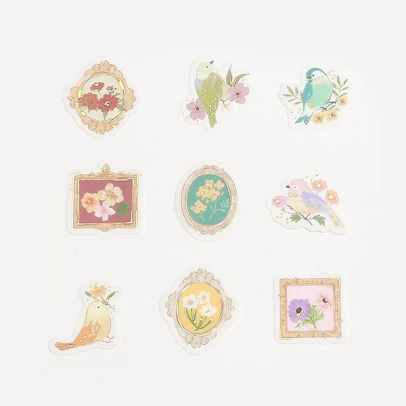 BGM Flowers And Birds Flakes Seal