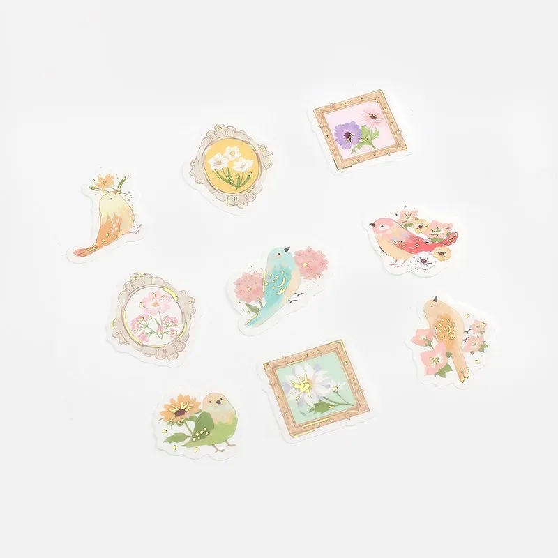 BGM Flowers And Birds Flakes Seal