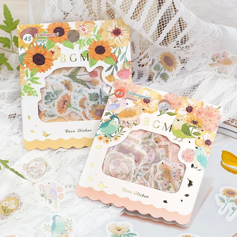BGM Flowers And Birds Flakes Seal