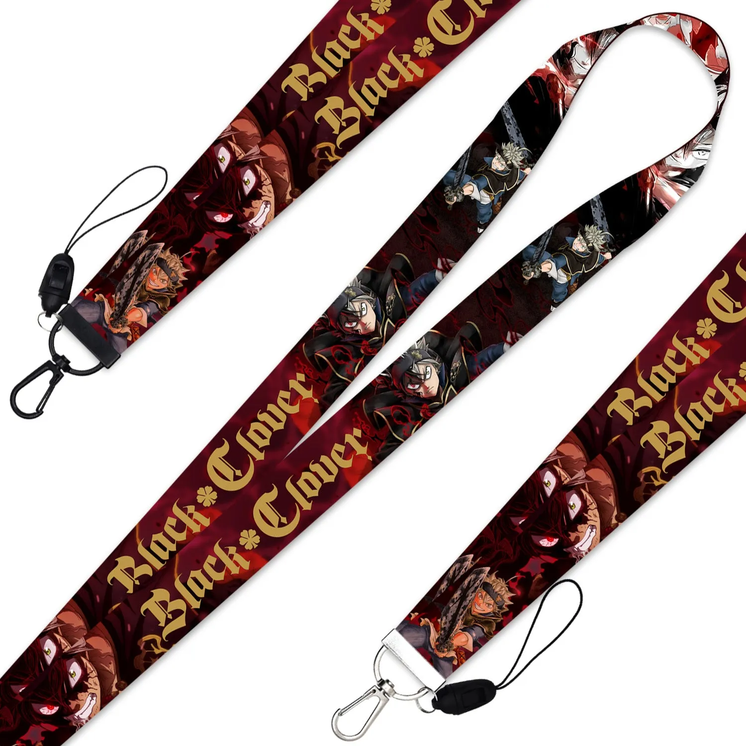Black Clover Style Lanyard