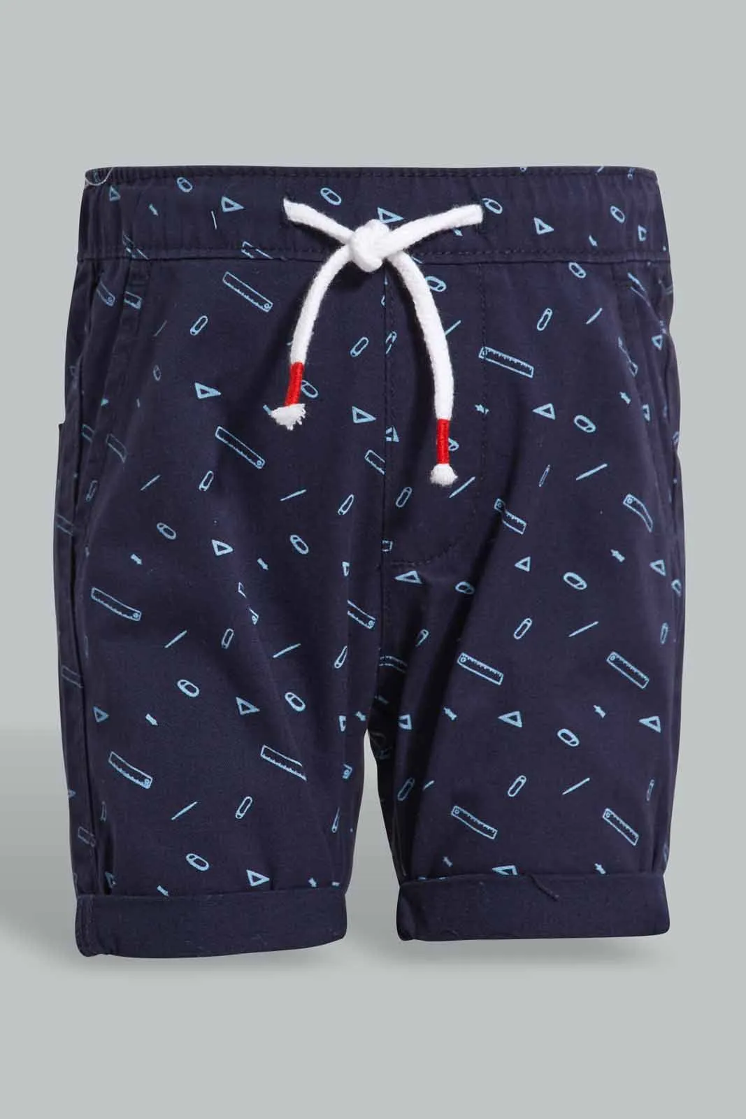 Blue And Navy Zippered Casual Set For Baby Boys (2 Piece)