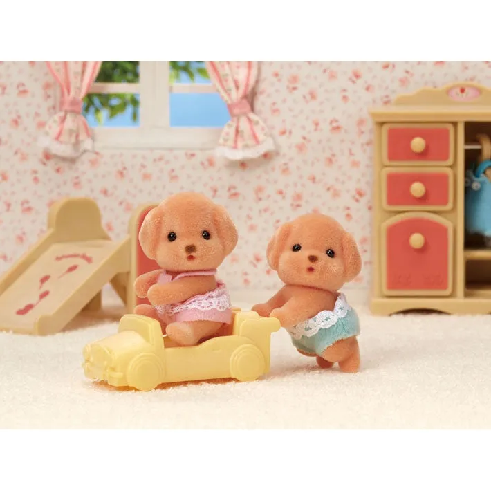 Calico Critters toy poodle twins