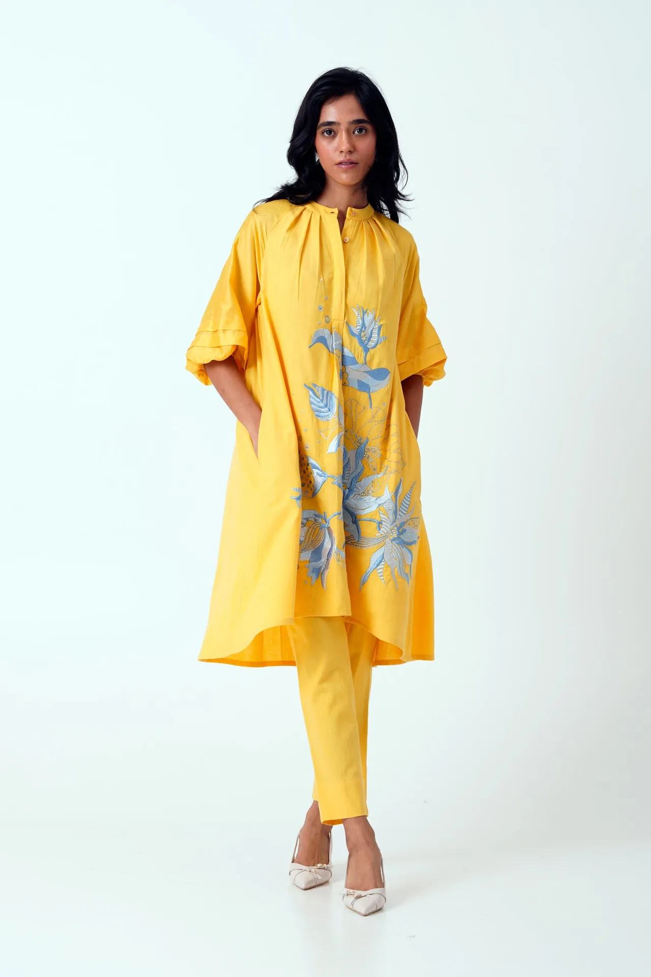 Canary Suvi Set - Embroidered Tunic   Pants