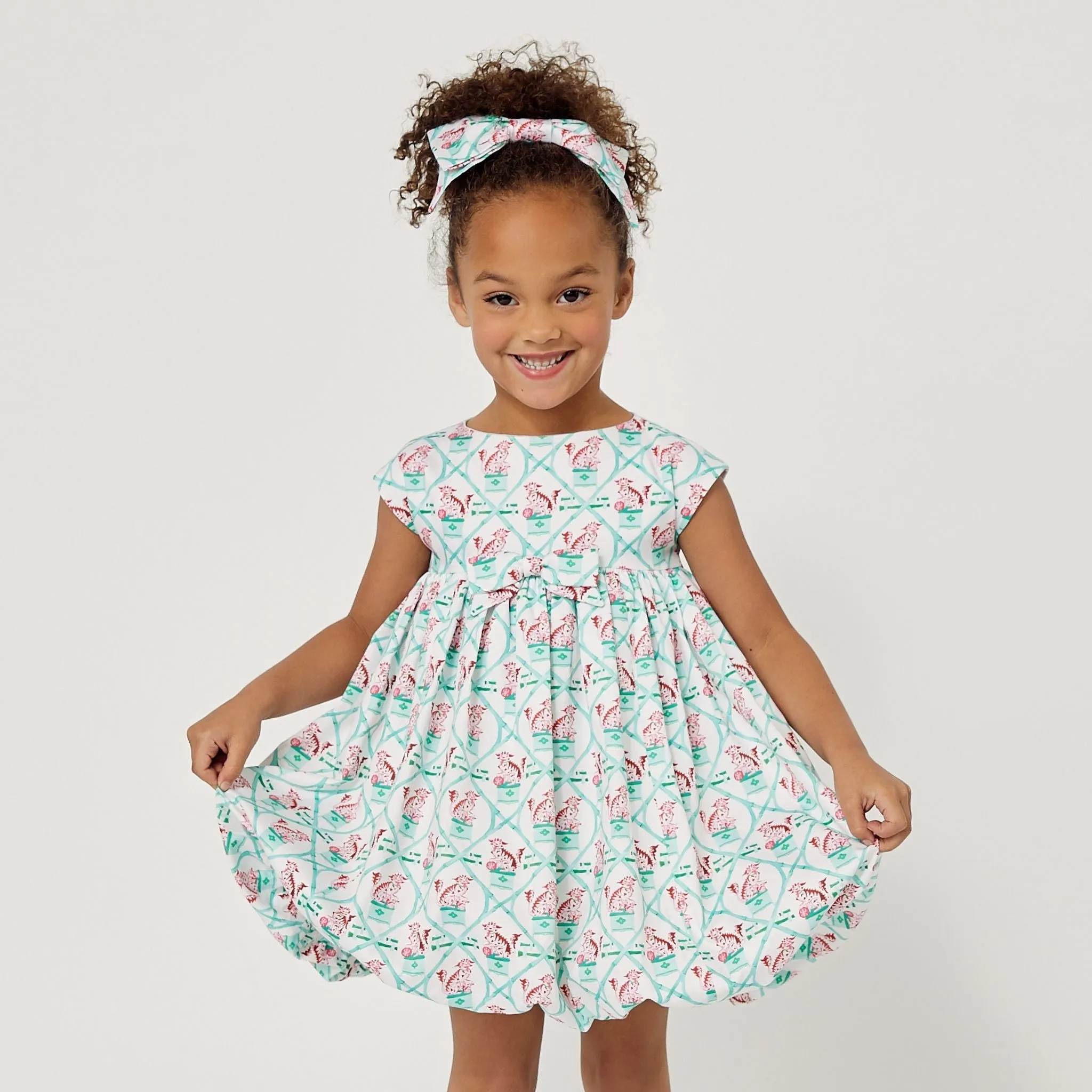 Carrot and Dot Dress: Little Goodall   Willa Heart Collection