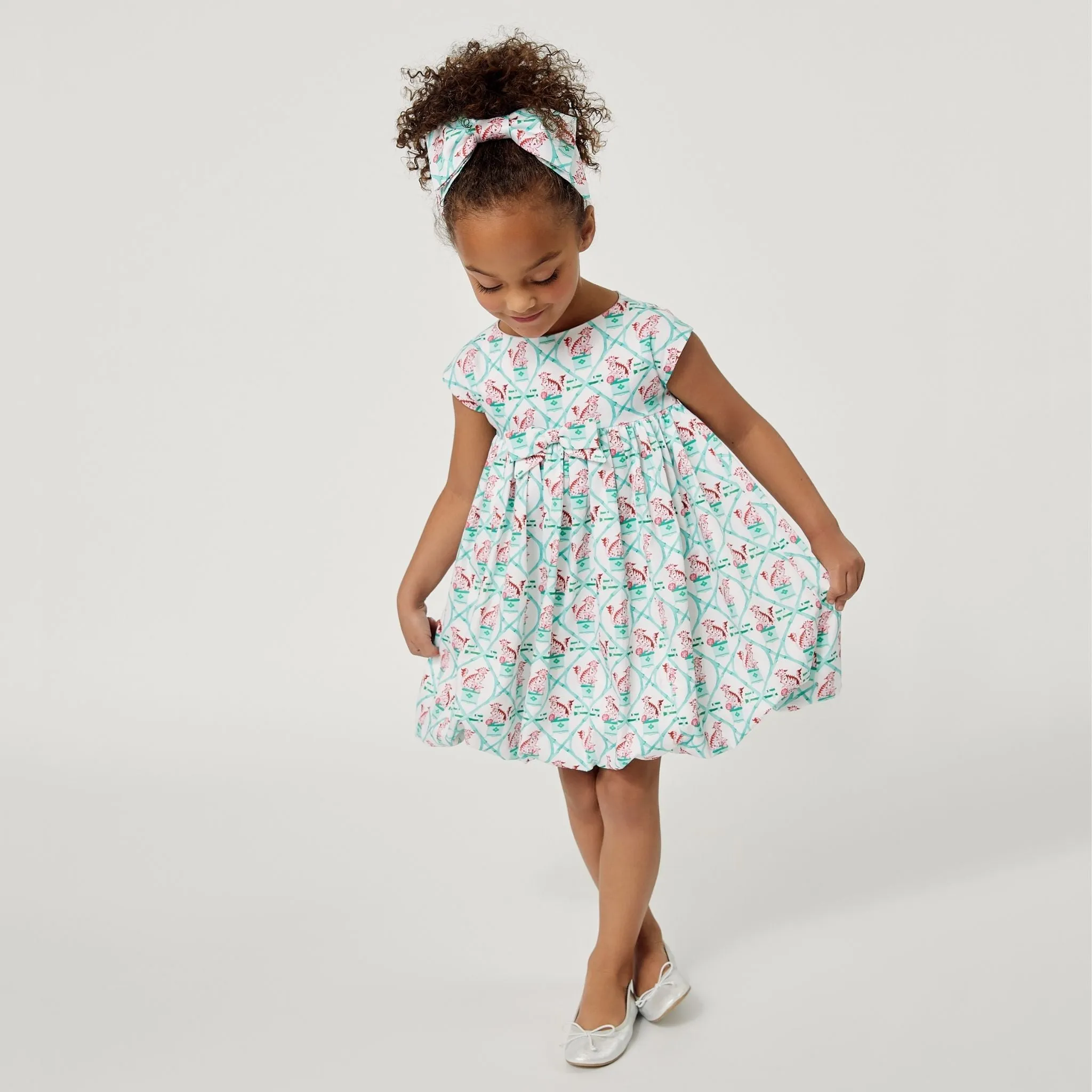 Carrot and Dot Dress: Little Goodall   Willa Heart Collection
