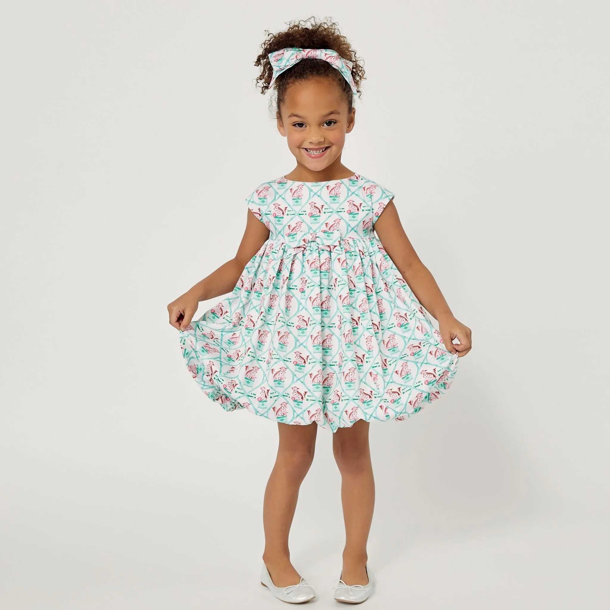 Carrot and Dot Dress: Little Goodall   Willa Heart Collection