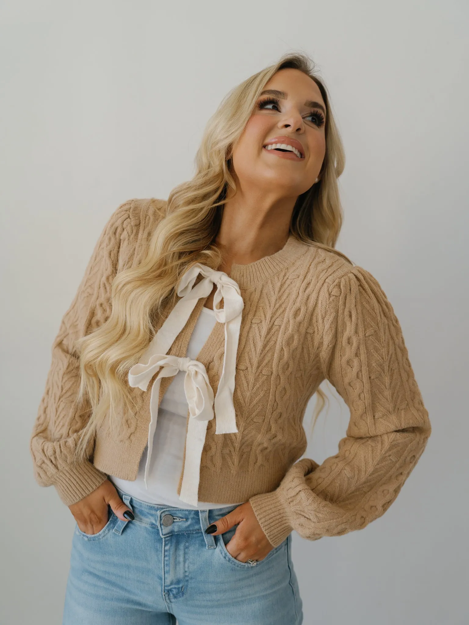 Cassidy Cardigan - Brown/Ivory