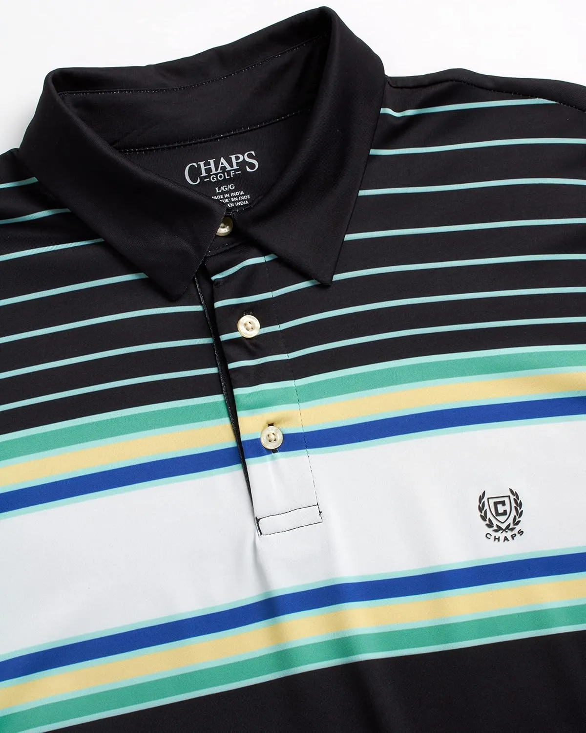 Chaps Men's Polo Shirt - Dry Fit Performance Short Sleeve Golf Polo Shirt for Men (S-2XL)