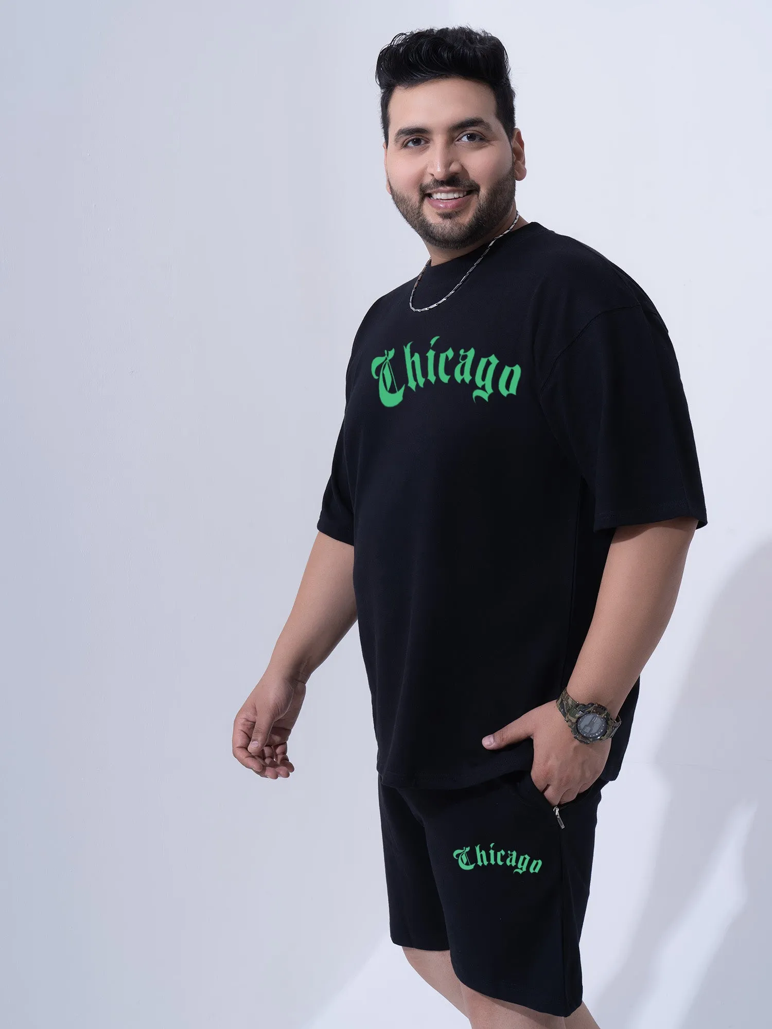 Chicago Plus Size Co-ord Set (shorts)