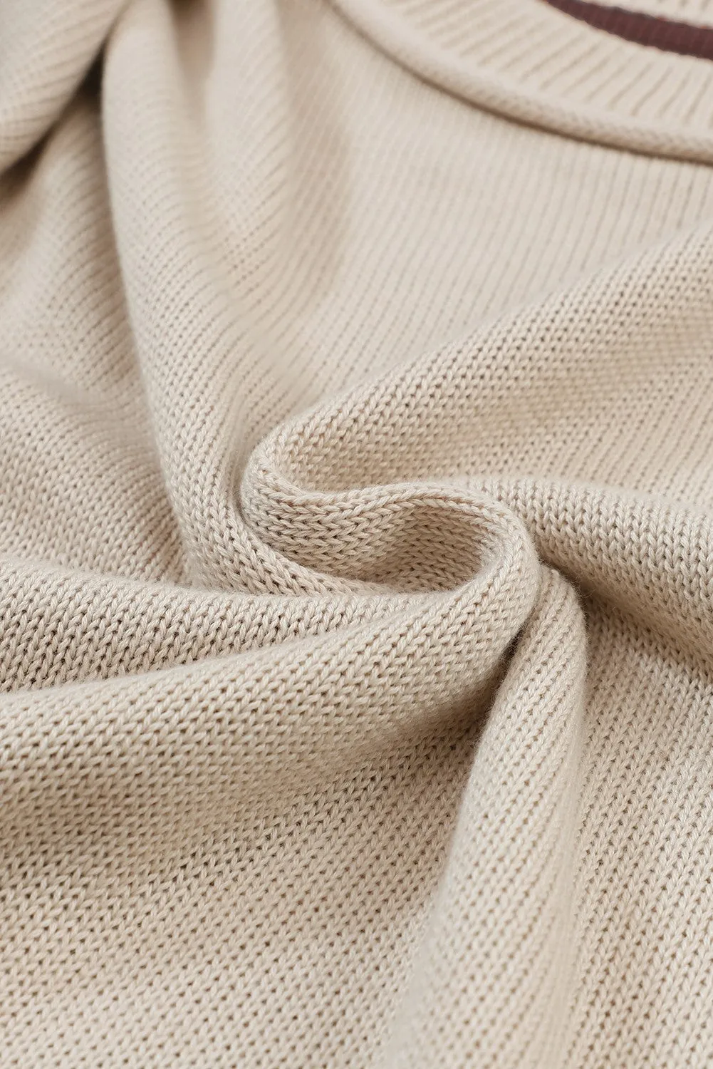 Color my Cozy Color Block Sweater Gray
