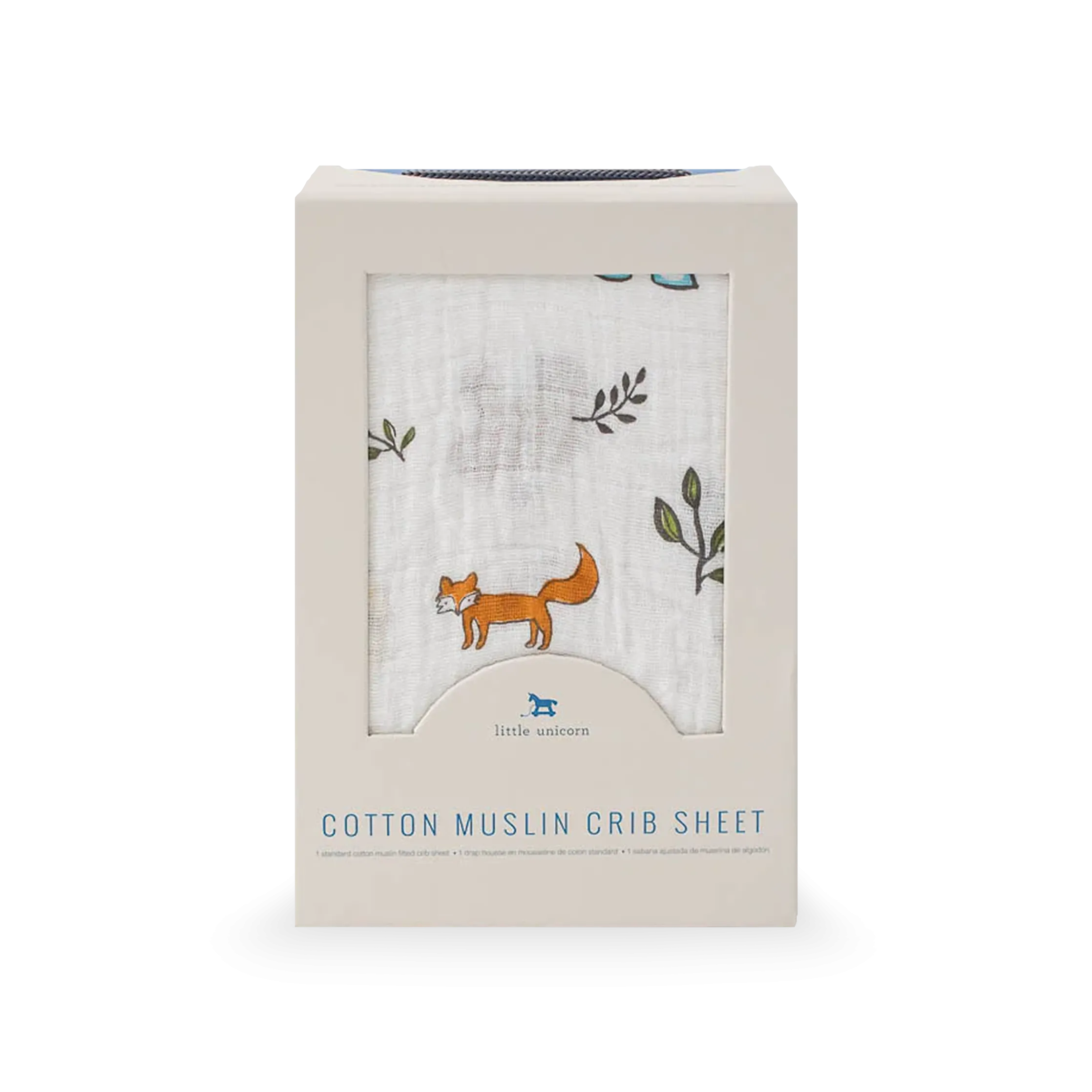 Cotton Muslin Crib Sheet - Forest Friends