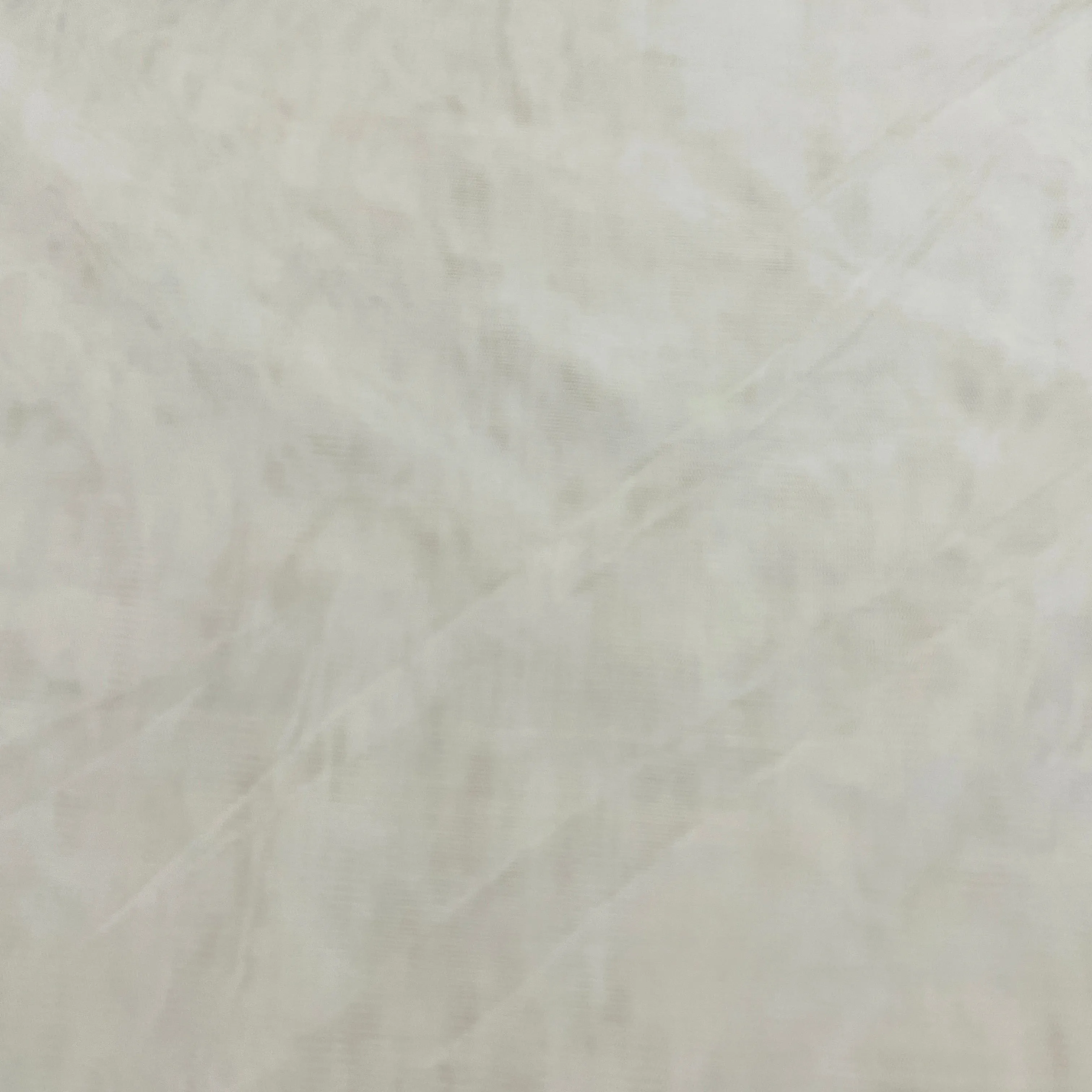 Cream Solid Net Fabric