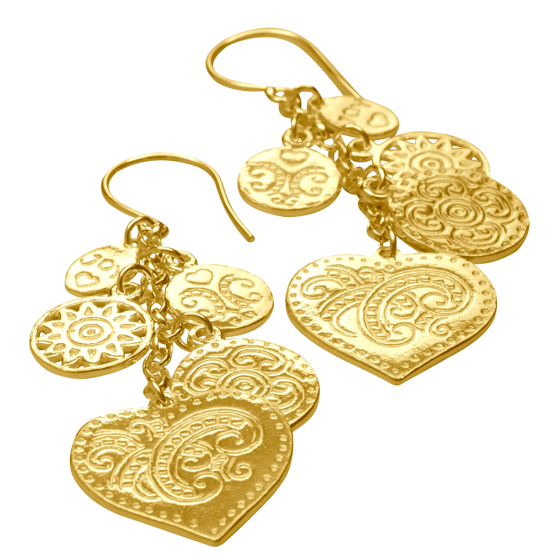 Earring Twirl Gold
