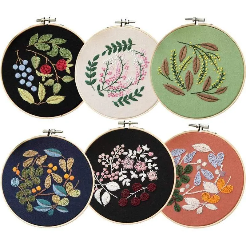 Easy Flower Embroidery DIY Kit