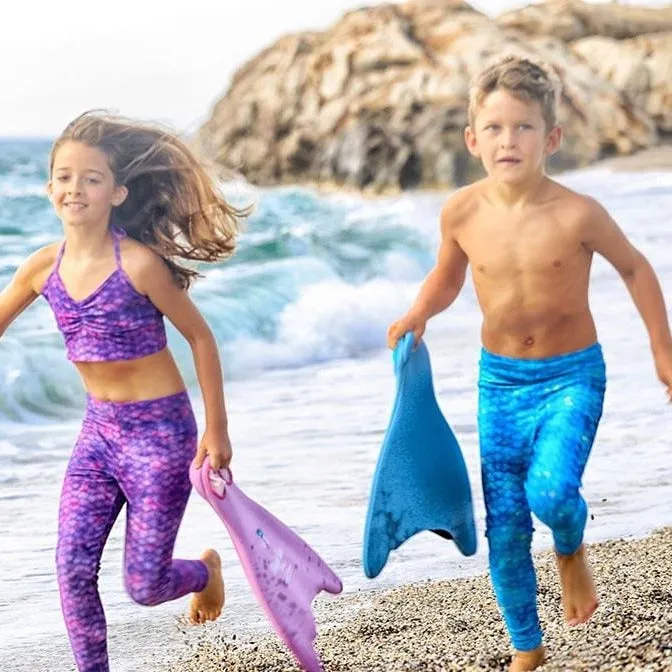 Frozen Aqua Mermaid Leggings