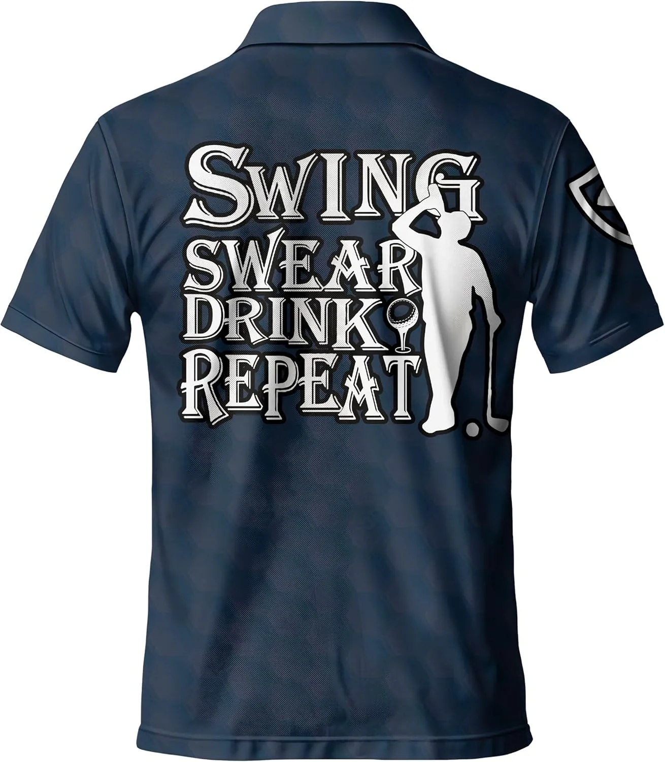 Funny Golf Shirts for Men, Hawaiian Polo Shirts for Men Unisex Casual Shirt Mens Polo Shirts Short Sleeve