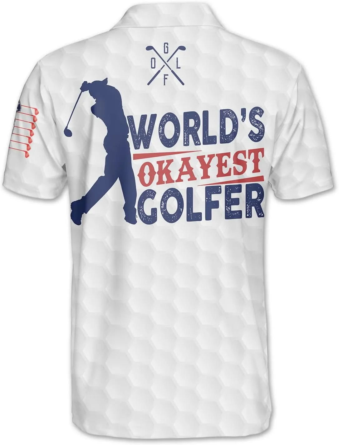 Funny Golf Shirts for Men, Hawaiian Polo Shirts for Men Unisex Casual Shirt Mens Polo Shirts Short Sleeve
