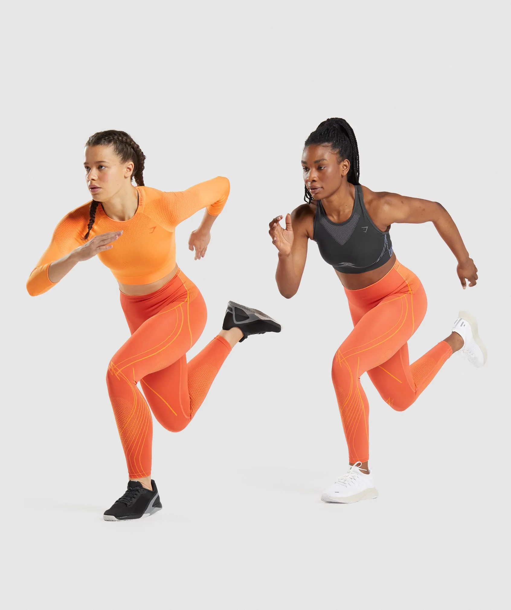 Gymshark Apex Seamless High Rise Leggings - Papaya Orange/Apricot Orange