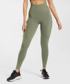 Gymshark Sweat Seamless Leggings - Dusty Olive