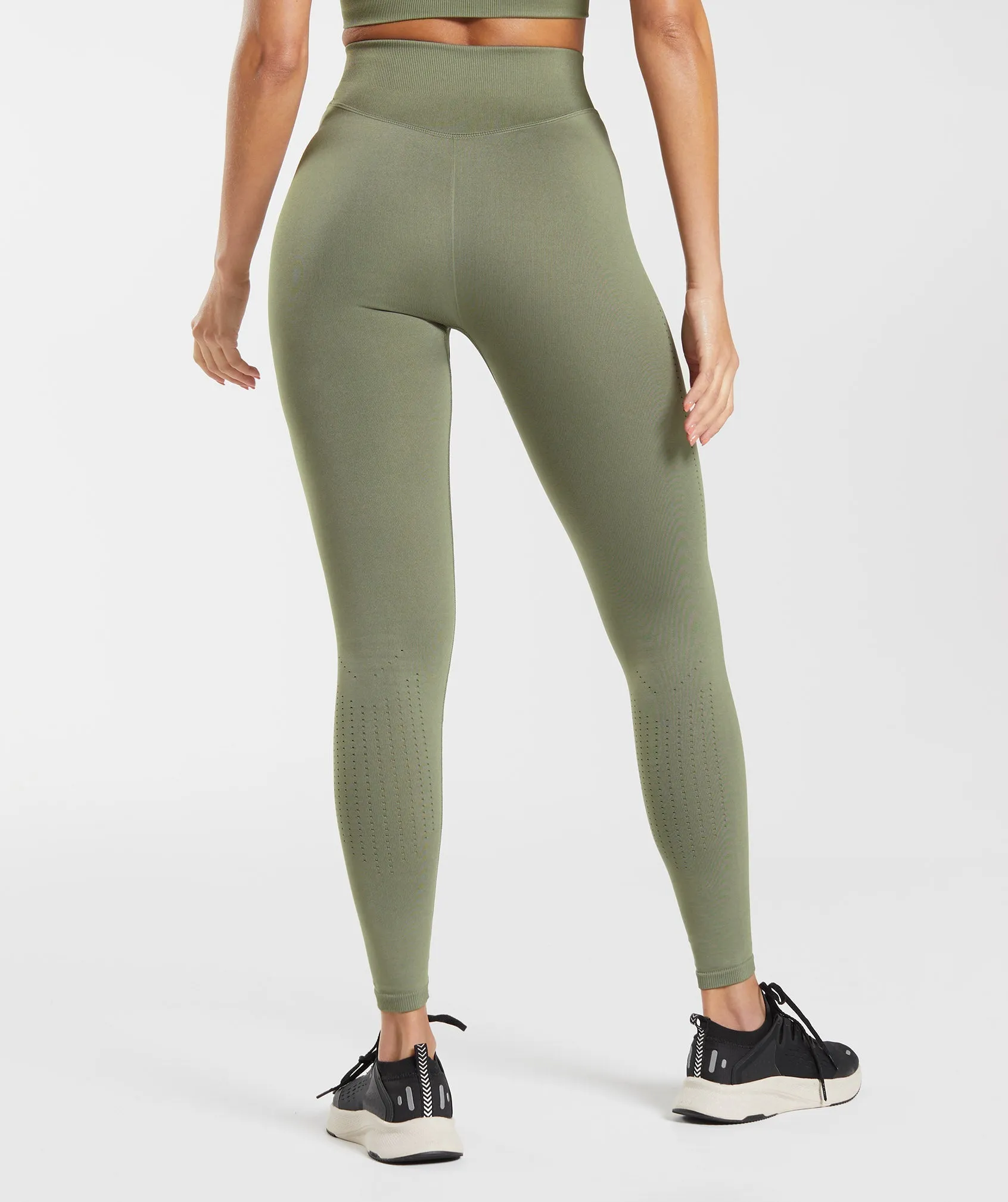 Gymshark Sweat Seamless Leggings - Dusty Olive