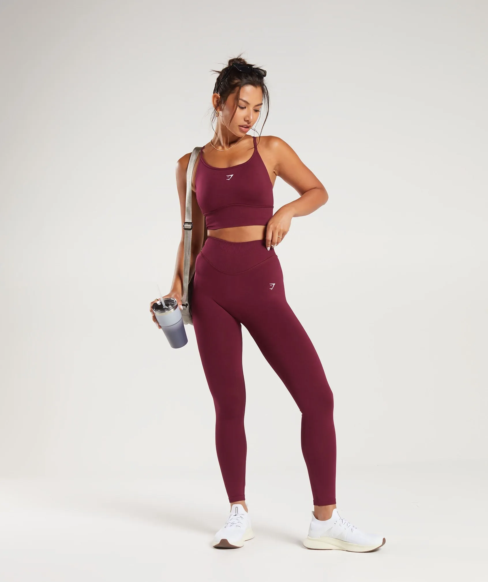 Gymshark Sweat Seamless Leggings - Plum Pink